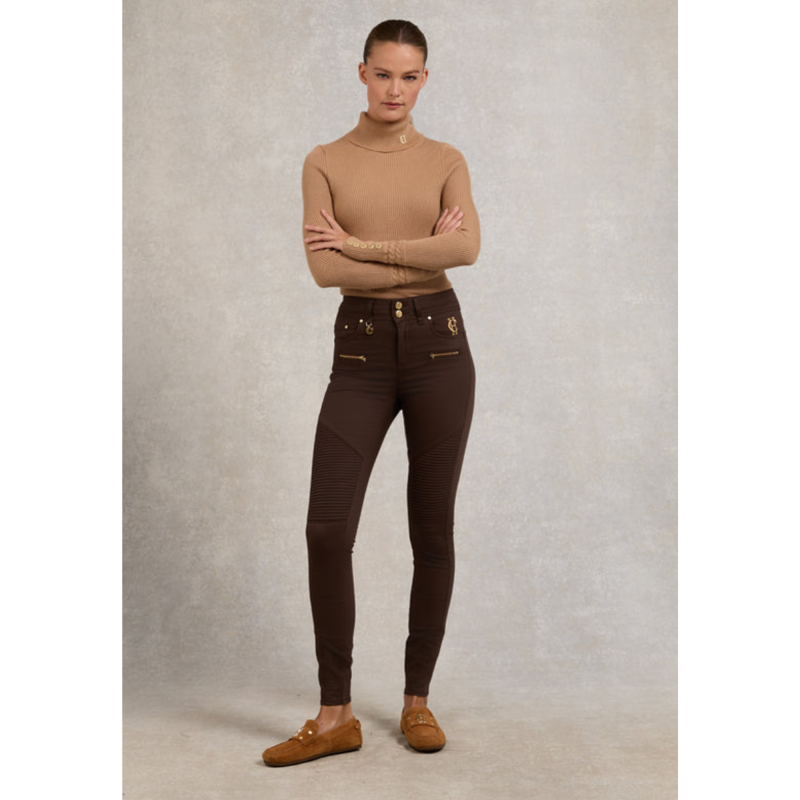 Holland Cooper Biker Jean - Chocolate
