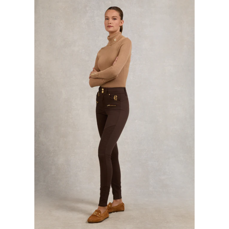 Holland Cooper Biker Jean - Chocolate-5