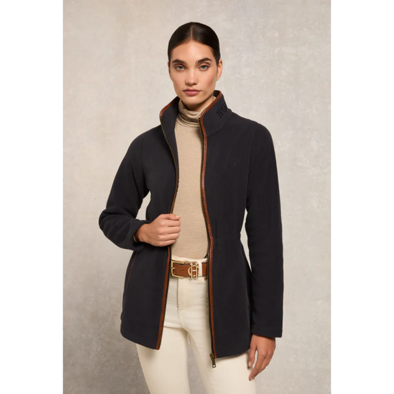 Holland Cooper Country Longline Fleece - Ink Navy-3