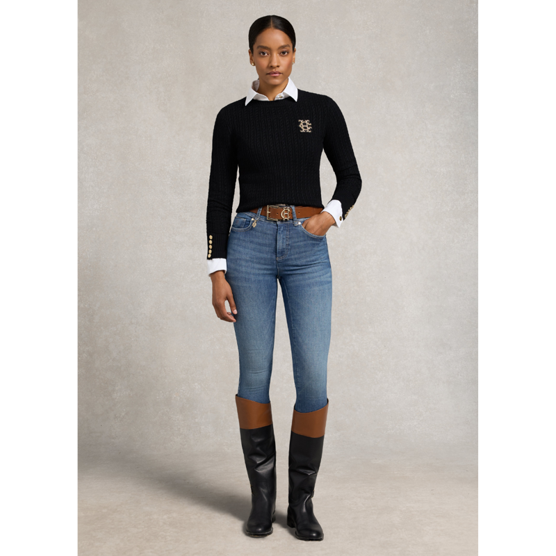 Holland Cooper Princeton Crew Neck Knit - Black-3