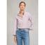 Holland Cooper Oxford Shirt - Washed Burgundy Stripe