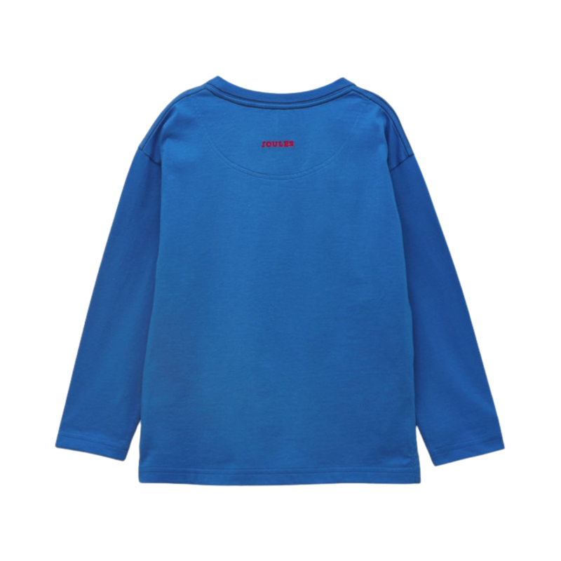 Joules Boys' Finlay Long Sleeve Applique Graphic T-Shirt - Blue-1