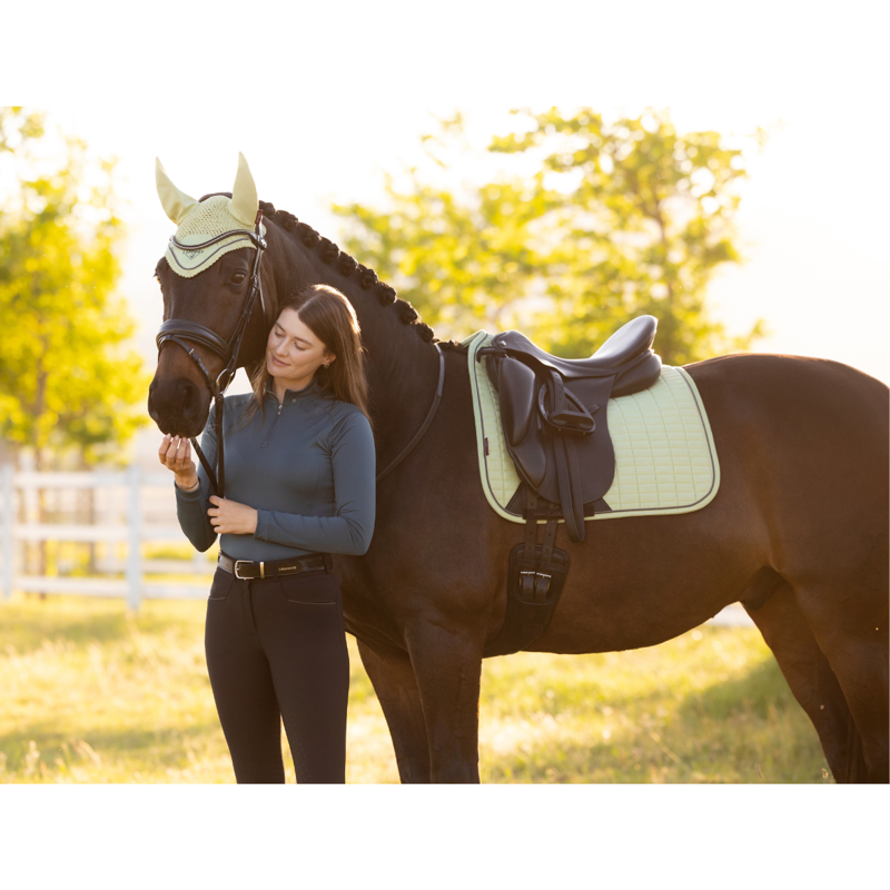 LeMieux Suede Dressage Square - Macaron-2