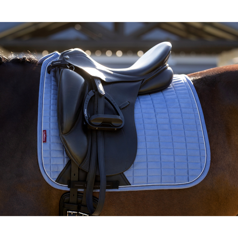 LeMieux Suede Dressage Square - Powder Blue-1