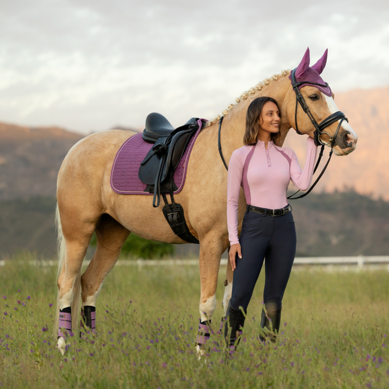 LeMieux Suede Dressage Square - Mallow-3