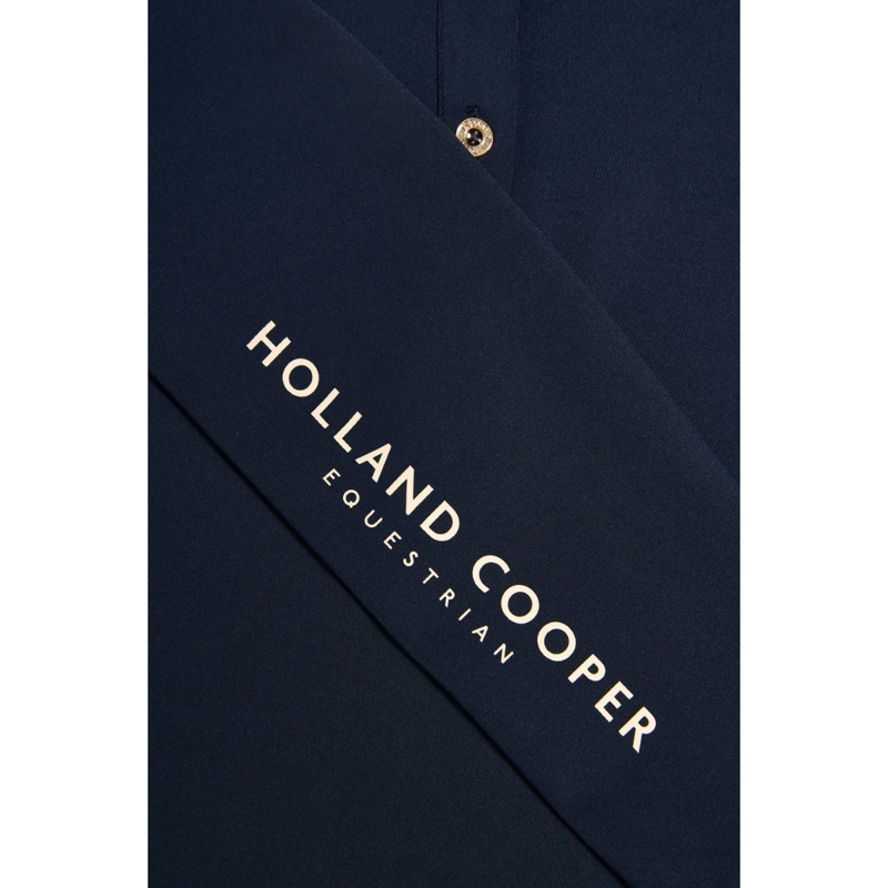 Holland Cooper Chiltern Long Sleeve Polo Shirt - Ink Navy-3
