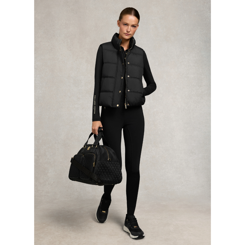 Holland Cooper Chiltern Long Sleeve Polo Shirt - Black-3