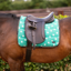 Supreme Products Dotty Fleece Saddle Pad - Gorgeous Green