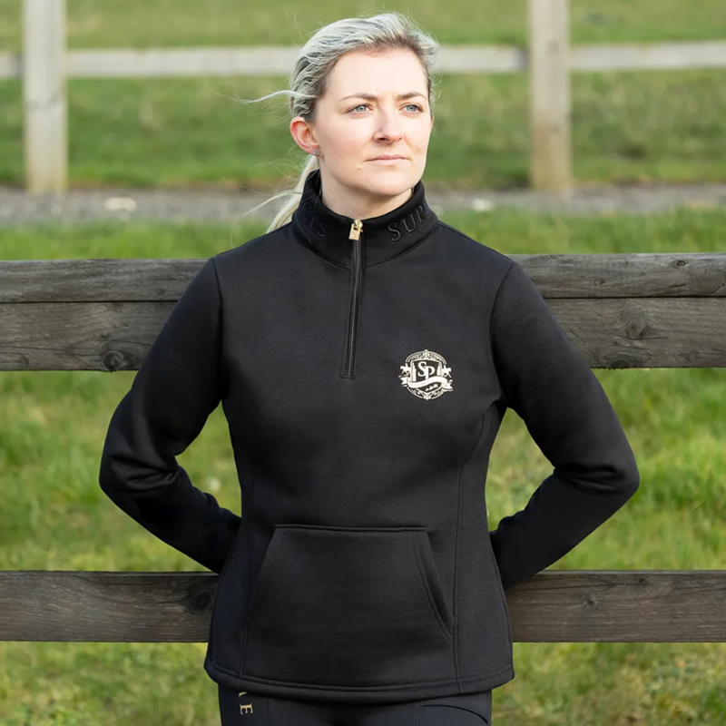 Supreme Products Active Show Rider Sweatshirt - Black/Gold-2