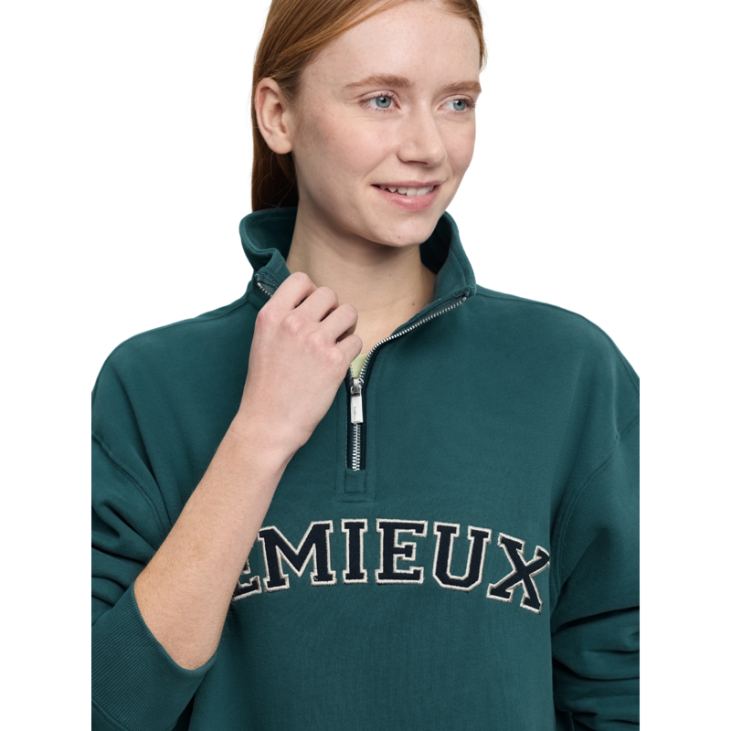 LeMieux Kelsie Quarter Neck Sweat - Jungle-3