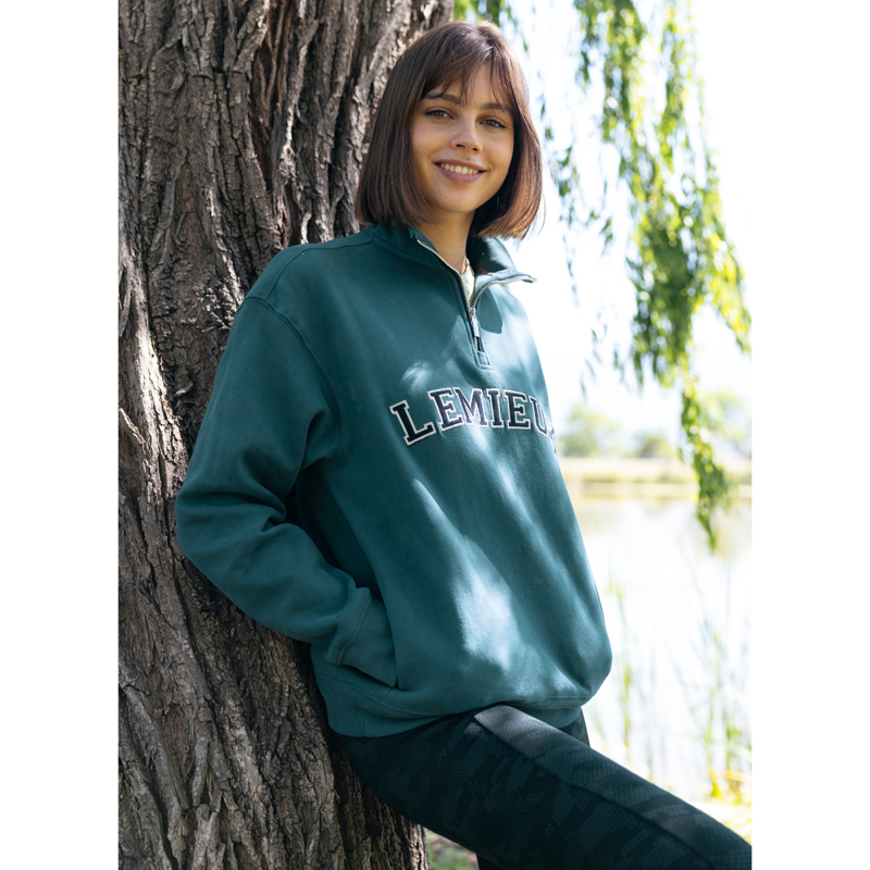 LeMieux Kelsie Quarter Neck Sweat - Jungle-5