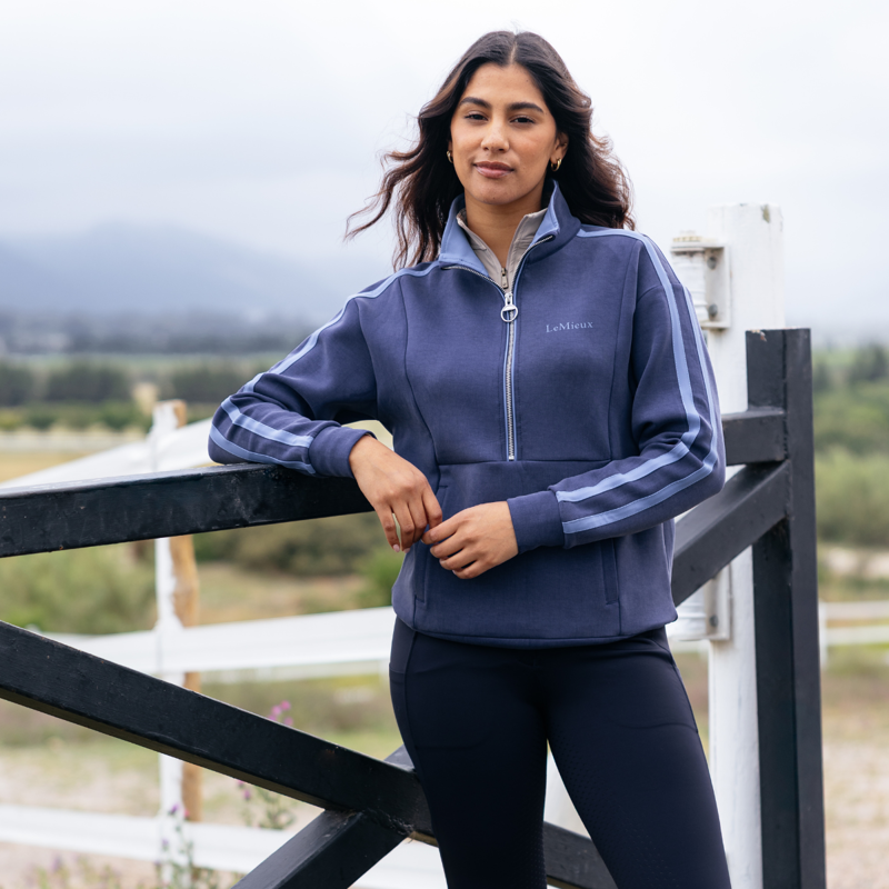 LeMieux Connie Half Zip Sweat - Shadow-4