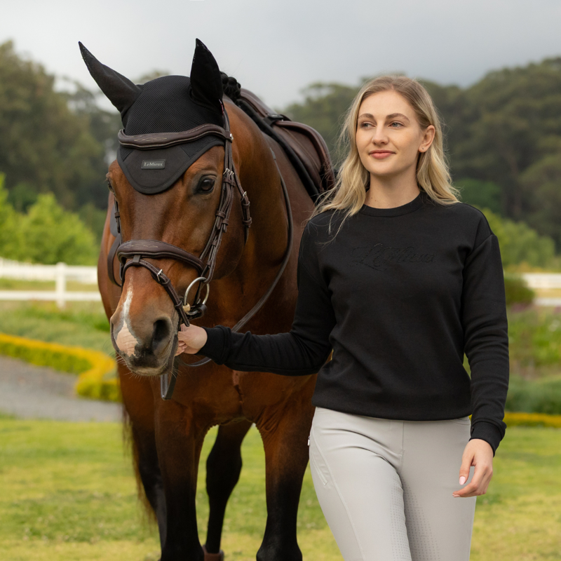 LeMieux Christina Crew Sweat - Black-4
