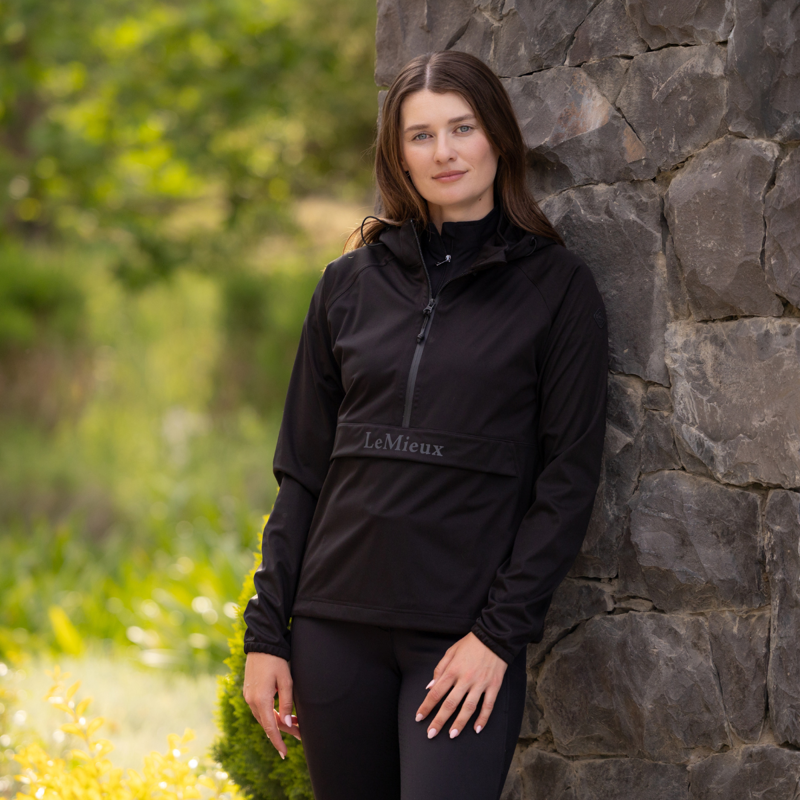 LeMieux Perri Half Zip Waterproof Jacket - Black-5