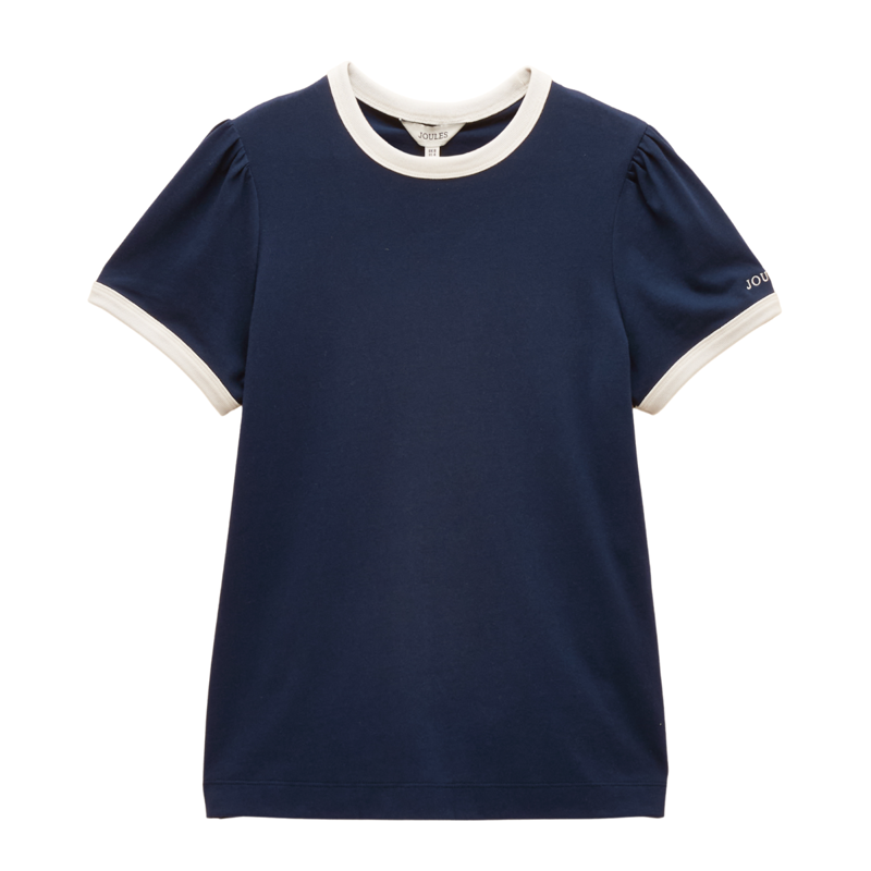 Joules Ladies Erin Short Sleeve Jersey T-Shirt - Navy