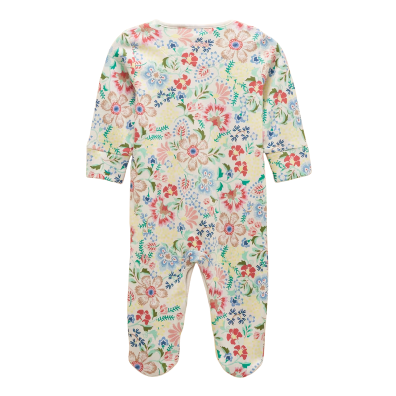 Joules Razamataz Cotton Babygrow - Multi Floral-1