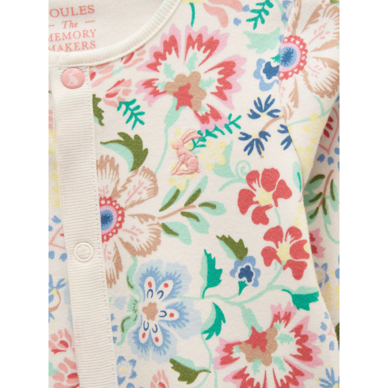 Joules Razamataz Cotton Babygrow - Multi Floral-3