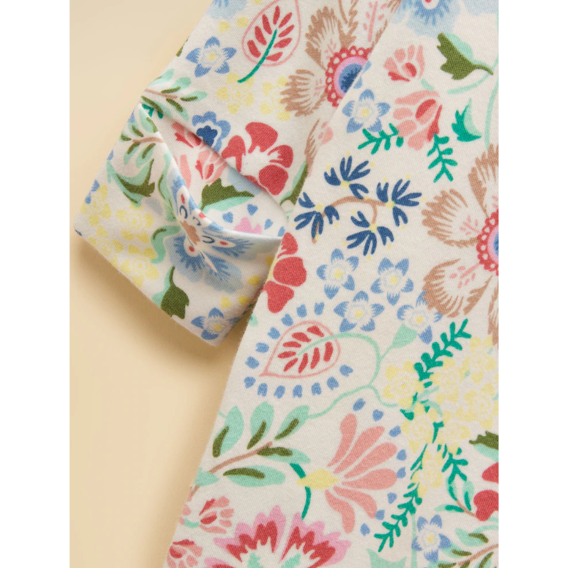 Joules Razamataz Cotton Babygrow - Multi Floral-2