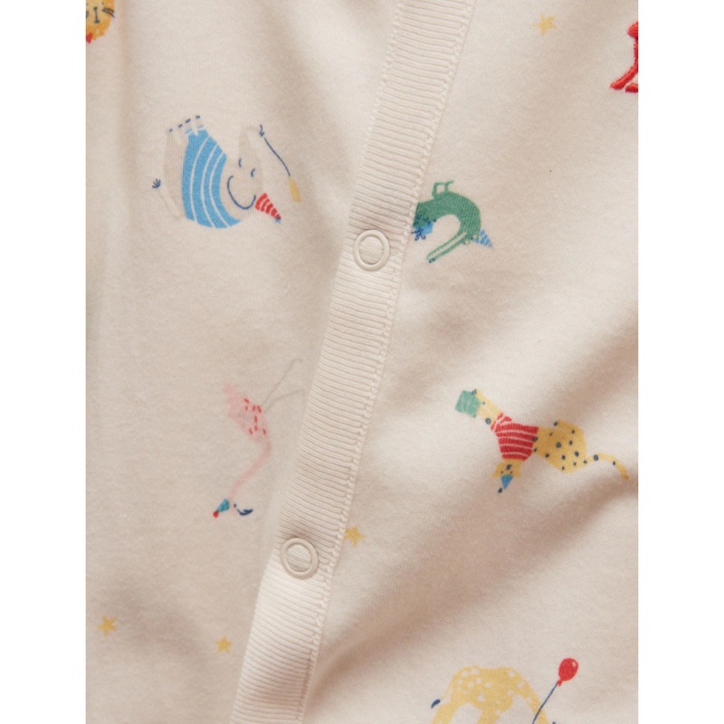 Joules Razamataz Cotton Babygrow - Cream Animals-3