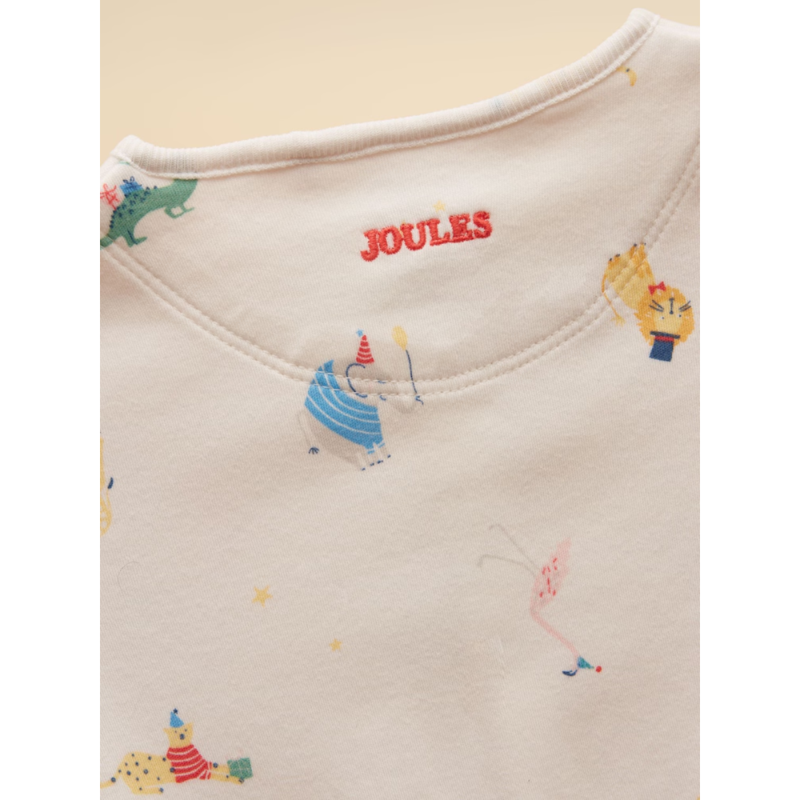 Joules Razamataz Cotton Babygrow - Cream Animals-2