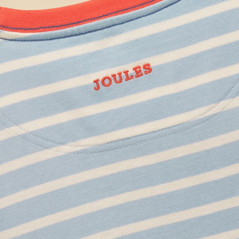 Joules Boys' Archie Applique Graphic T-Shirt - Blue/White-3
