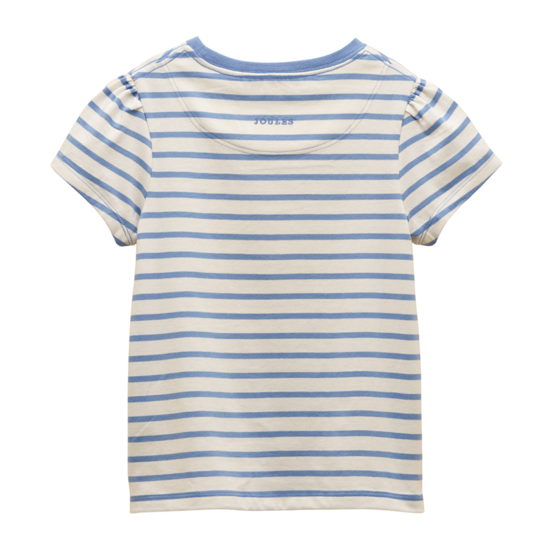 Joules Girls' Astra Applique Cotton T-Shirt - Blue Horse-1