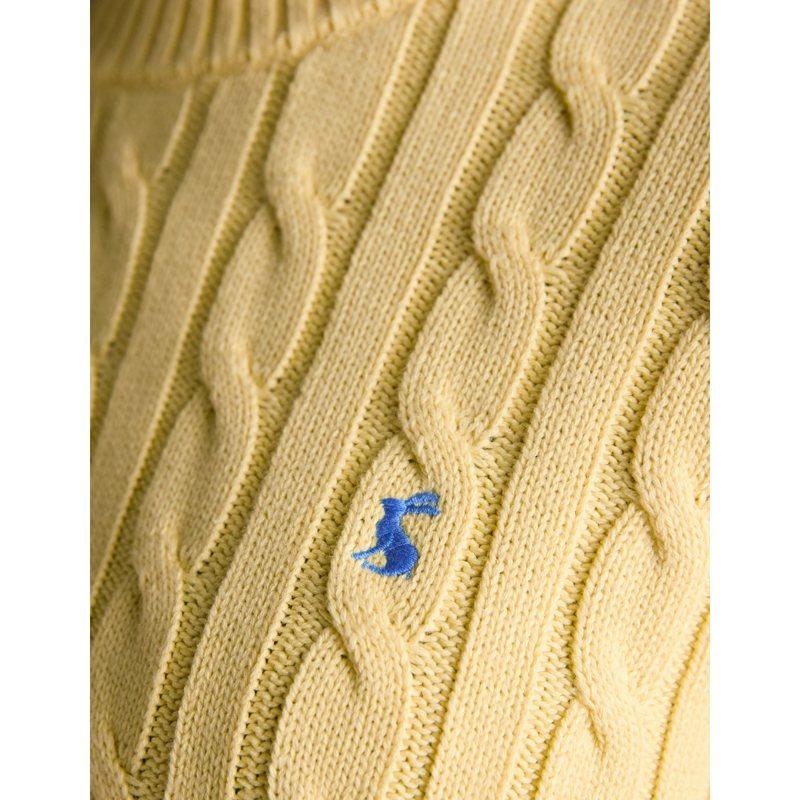 Joules Ladies Classic Cable Jumper - Yellow-6