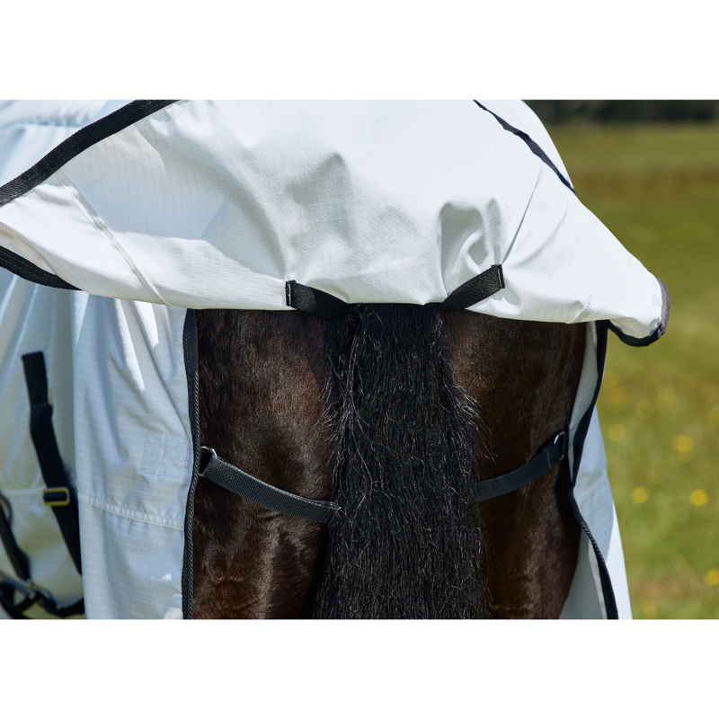 WeatherBeeta ComfiTec Sweet Itch Shield Combo Fly Sheet - White/Charcoal-9