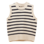 Joules Ladies Holly Knitted Vest - Cream/Navy
