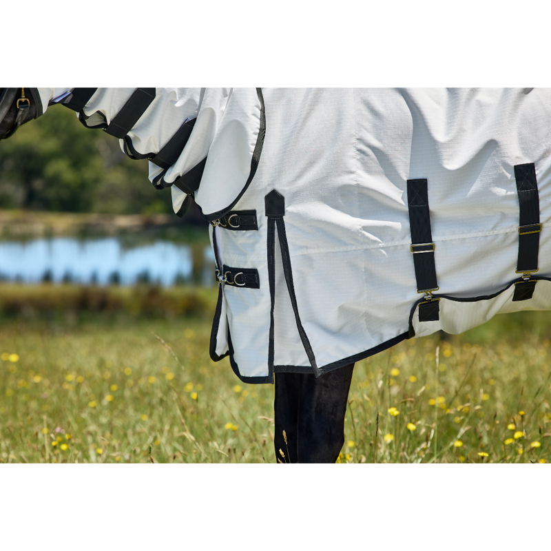 WeatherBeeta ComfiTec Sweet Itch Shield Combo Fly Sheet - White/Charcoal-7