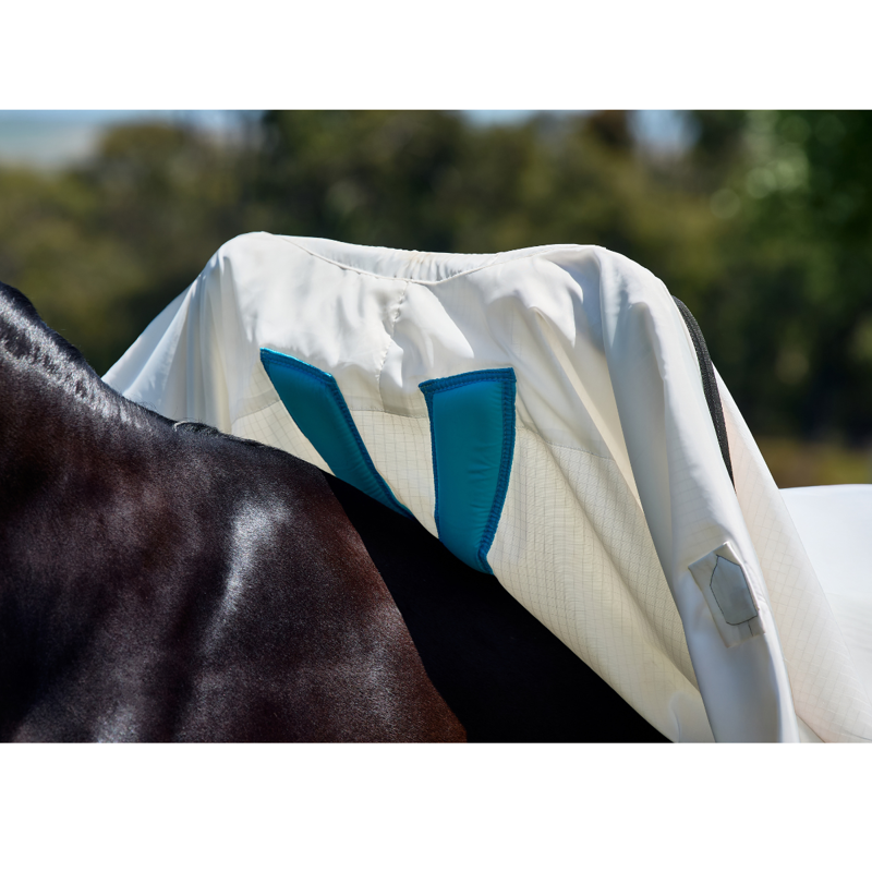 WeatherBeeta ComfiTec Sweet Itch Shield Combo Fly Sheet - White/Charcoal-6