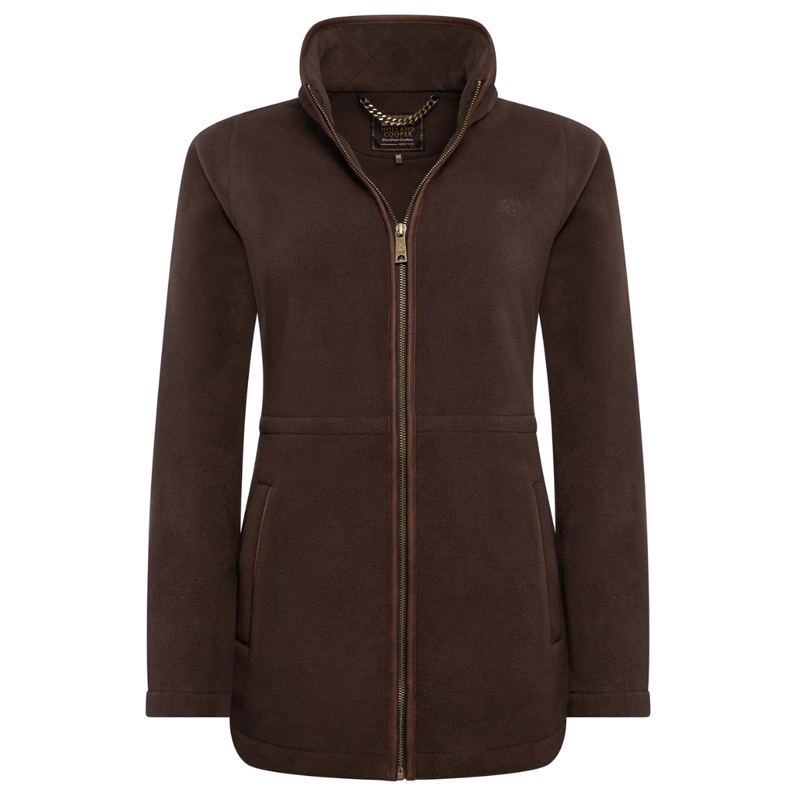 Holland Cooper Country Longline Fleece - Chocolate-4