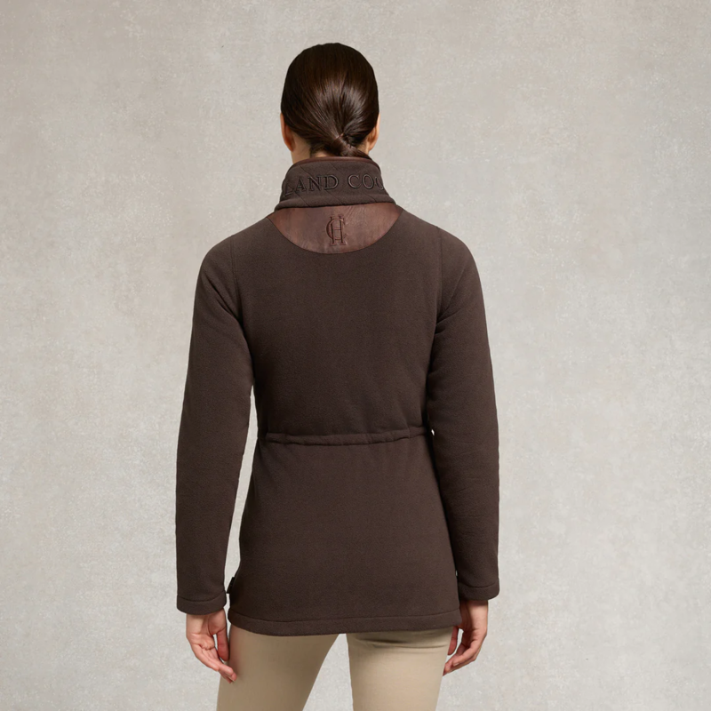 Holland Cooper Country Longline Fleece - Chocolate-3