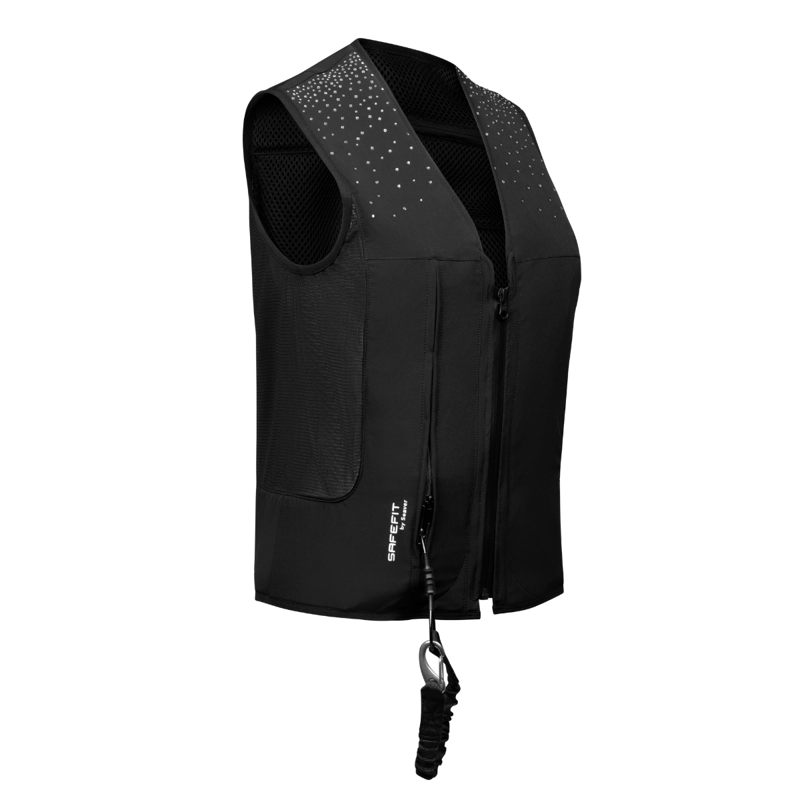 Seaver Safefit Crystal Rain Airbag Vest - Black