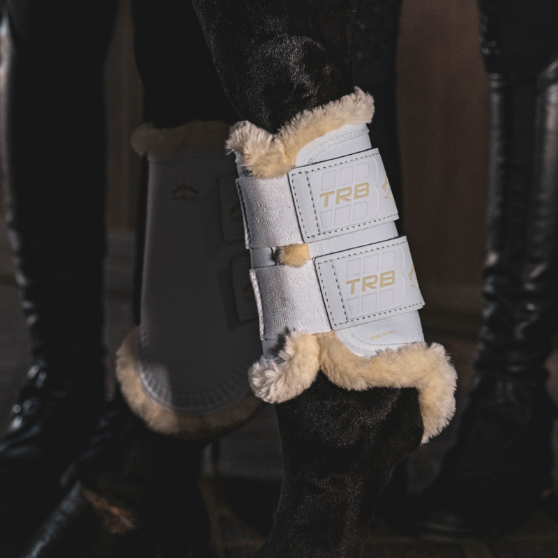 Veredus TRB Save The Sheep Front Brushing Boots - White-1