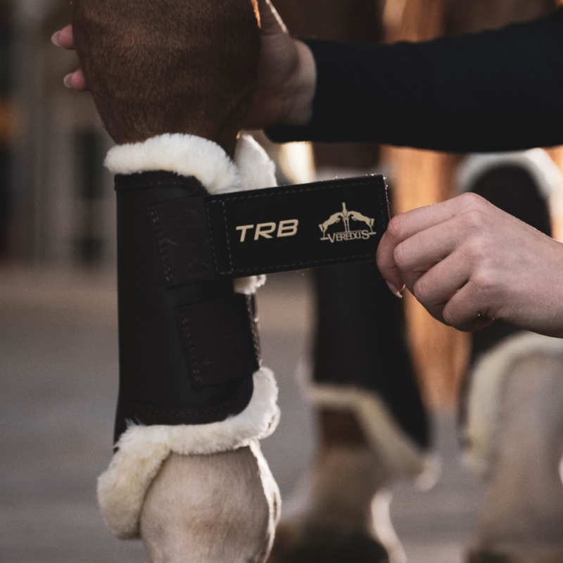 Veredus TRB Save The Sheep Front Brushing Boots - Black-4
