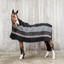 Kentucky Fleece Square Blanket Stripes - Black
