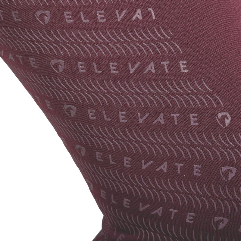 Hy Equestrian Elevate Allure Mizs Riding Tights - Berry/Rose Gold-4