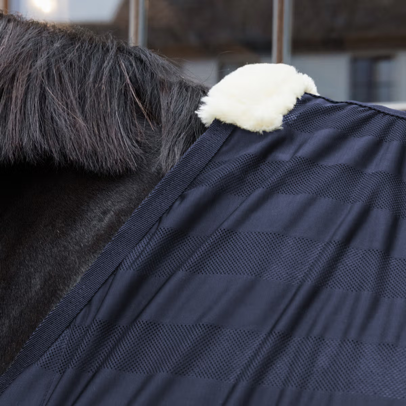 Kentucky Light Striped Mesh Fly Sheet - Navy-1