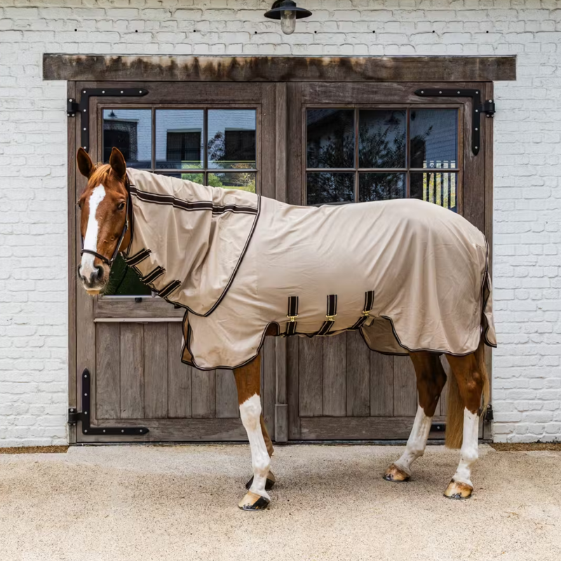 Kentucky Mesh Comfort Fly Rug - Beige/Brown