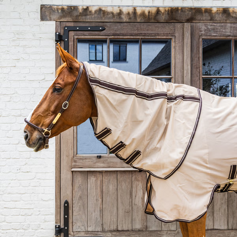 Kentucky Mesh Comfort Fly Rug - Beige/Brown-1