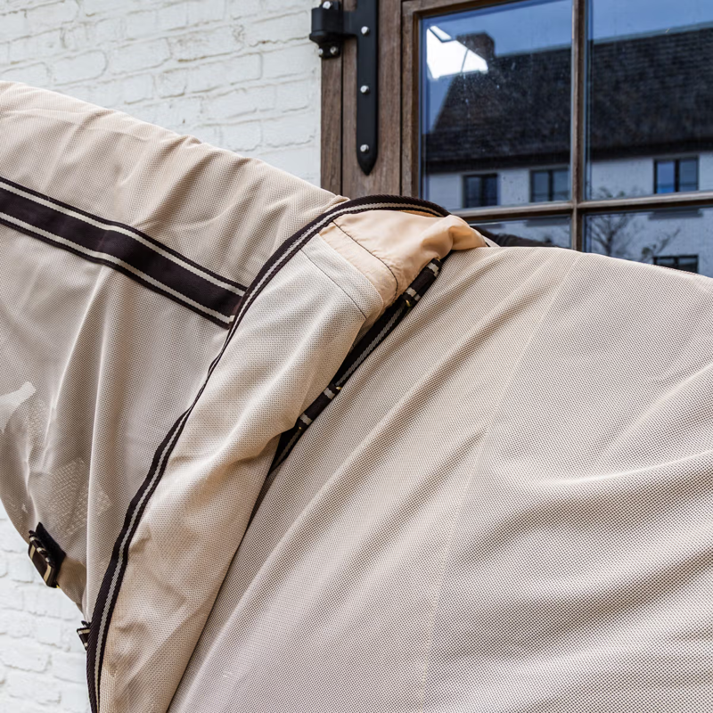 Kentucky Mesh Comfort Fly Rug - Beige/Brown-3