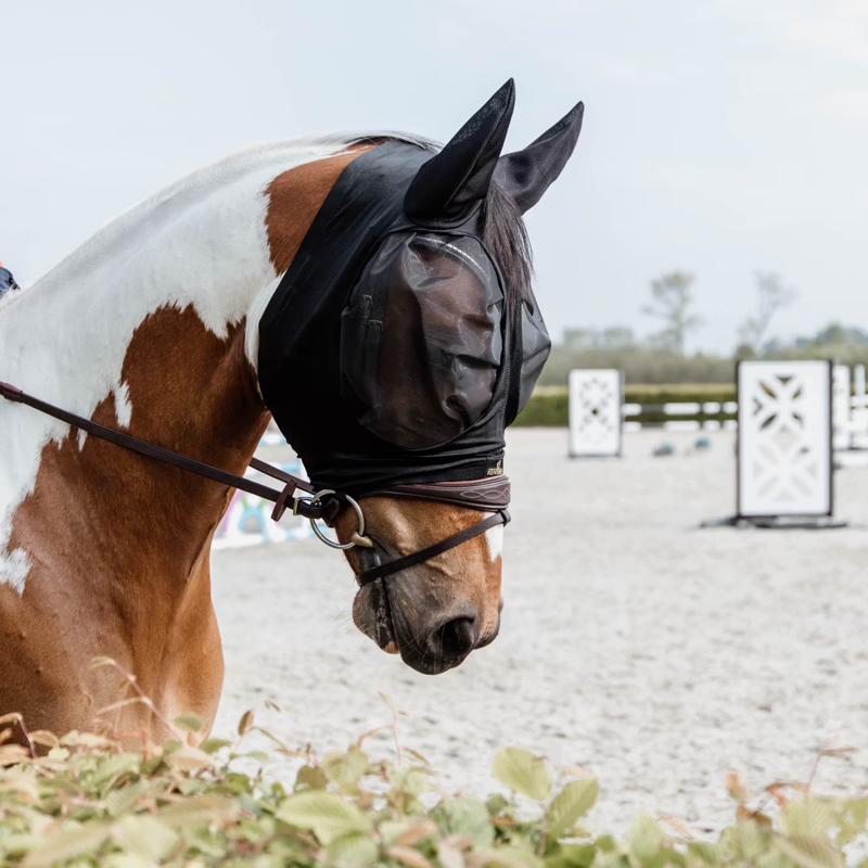 Kentucky Slim Fit Fly Mask - Black-3