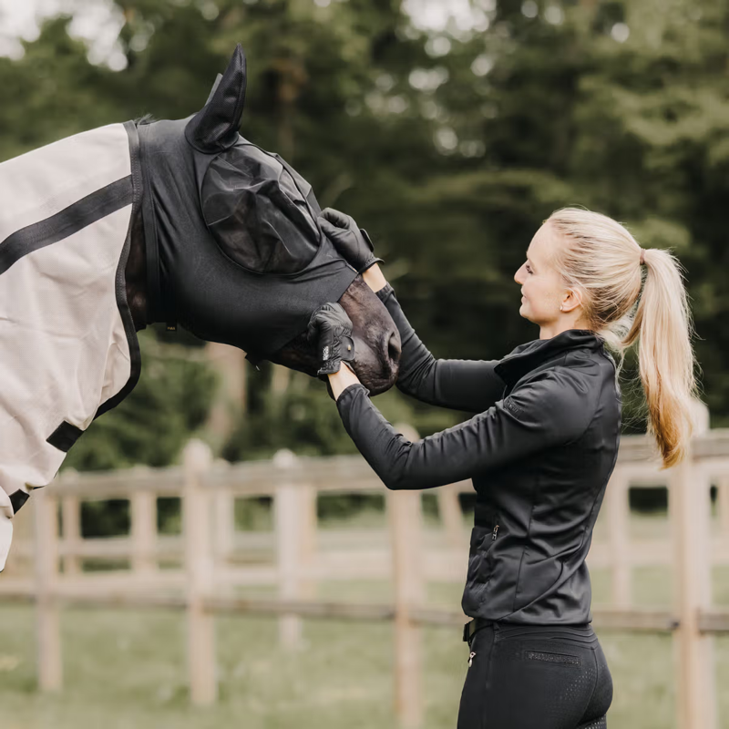 Kentucky Slim Fit Fly Mask - Black-4