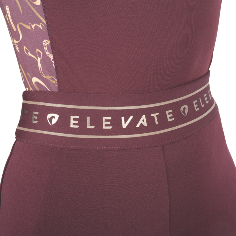 Hy Equestrian Elevate Allure Riding Tights - Berry-5