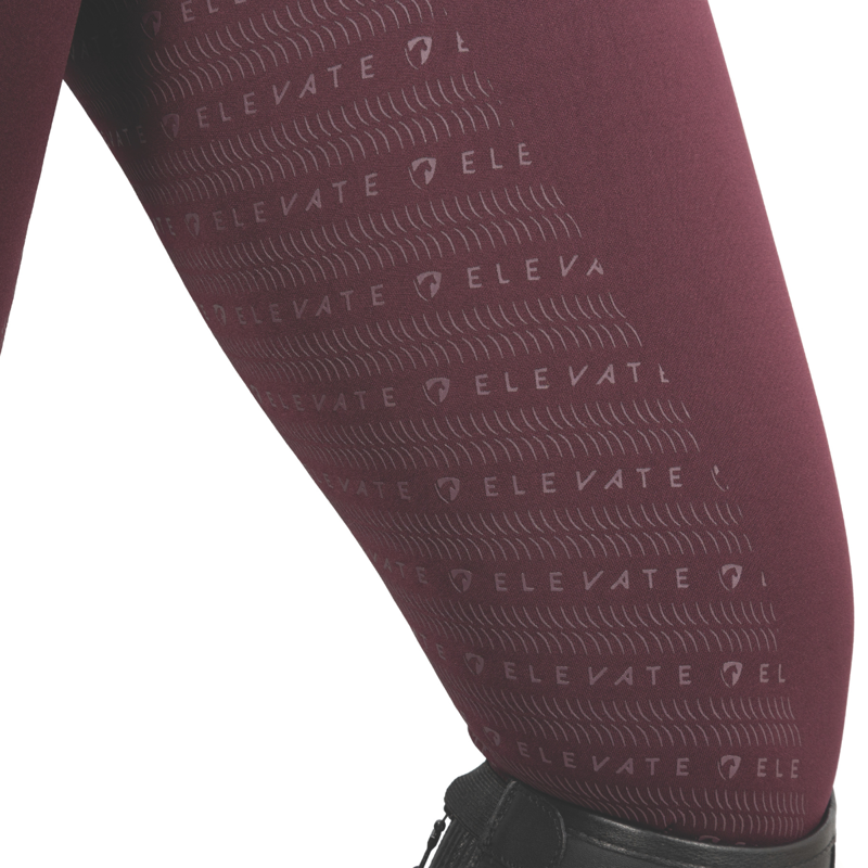 Hy Equestrian Elevate Allure Riding Tights - Berry-6