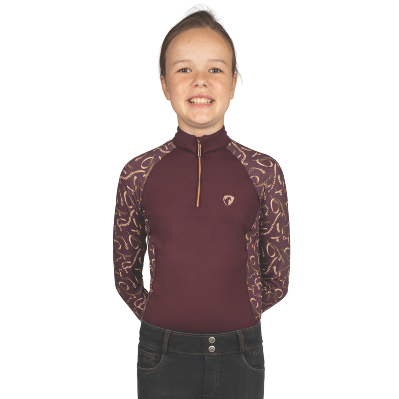 Hy Equestrian Elevate Heritage Mizs Base Layer - Berry