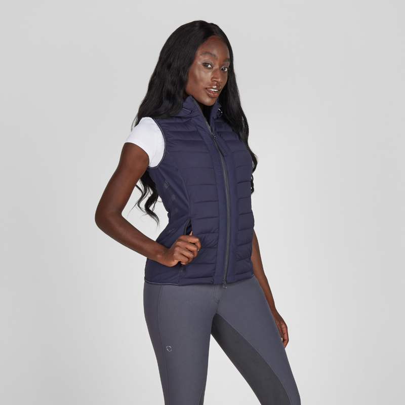 Pikeur Ladies Hybrid Vest - Night Blue-2