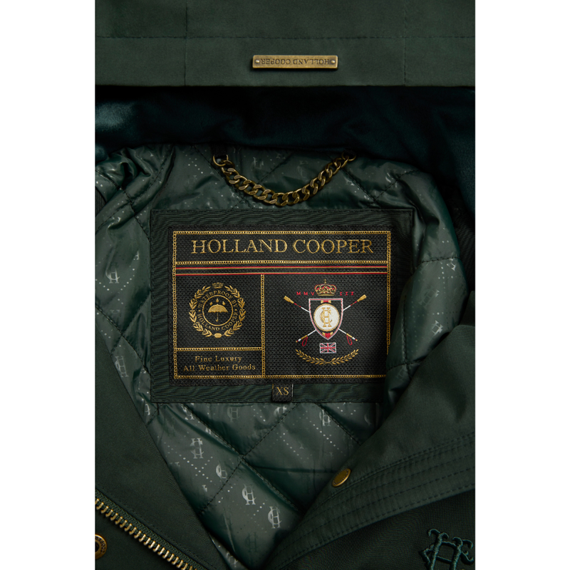 Holland Cooper Team Waterproof Coat - Ivy Green-7