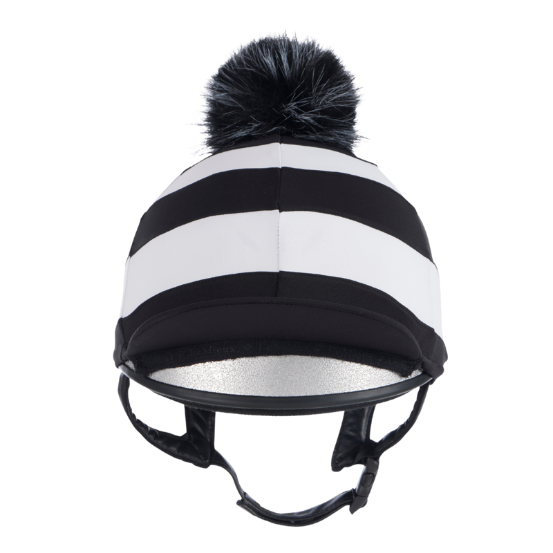 LeMieux Derby Pom Hat Silk - Black-1